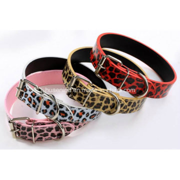 Leopard-Druck Haustierkragen Hundehalsband